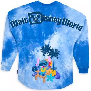 Disney S Stitch Tie-Dye Spirit Jersey Logo Walt Disney World 100% Cotton